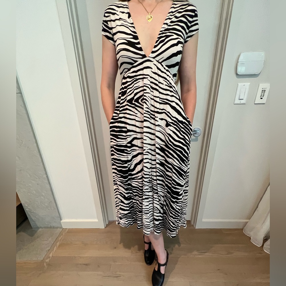Zebra print dress